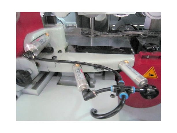 Cam-wood SM-623LX, feed through moulder, 6-head, 9-3/4" x 5 1/4" working capacity, 40 mm spindle diameter - Image 7