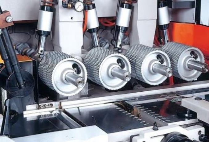 Cam-wood SM-632HSX, feed through moulder, 6-head, 12-1/2" x 6-1/4" working capacity, 9-1/2" min length, 50 mm - Image 7