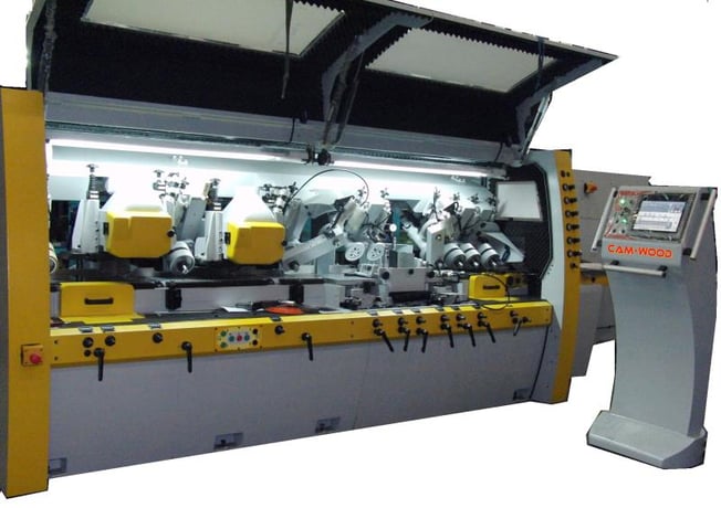 Cam-wood SM623-HSX, feed through moulder, 9" x 6 1/4" working capacity, 9 1/2" min length, 40 mm spindle - Image 1