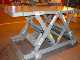 9600 lb. Autoquip 48S60-EXW-DL, scissor lift, 48" x 162" platform, 48" x 130" base, 7" lowered height, 48" - Image 1