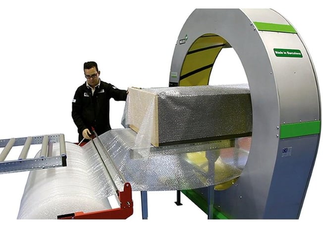 Plasticband #NELEO-160, semi0automatic stretch wrapper, 47" H x 62" width or 39" L, 2026, new - Image 1