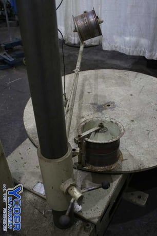 8000 lb. Littell #H-80 Lazy Susan, horizontal pallet type uncoiler, 54" outside dimensions, 1987, #75746 - Image 5