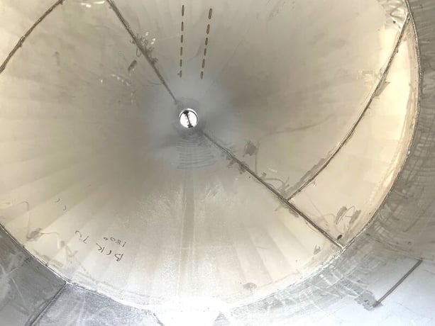 1100 gallon Stainless Steel feed hopper, 5'10" diameter x 4' T/T w/ 6' D cone bottom - Image 3