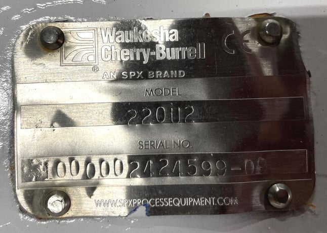 Waukesha Cherry Burrell #220U2, Stainless Steel positive displacement rotary lobe pump, 4" Tri-Clamp - Image 3