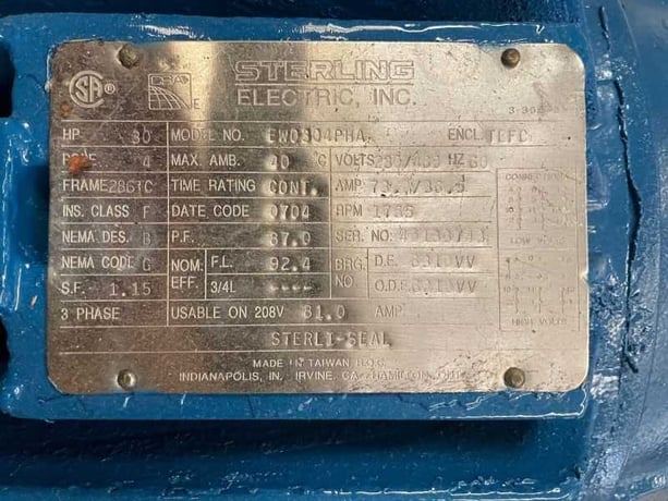 Waukesha Cherry Burrell #220U2, Stainless Steel positive displacement rotary lobe pump, 4" Tri-Clamp - Image 4