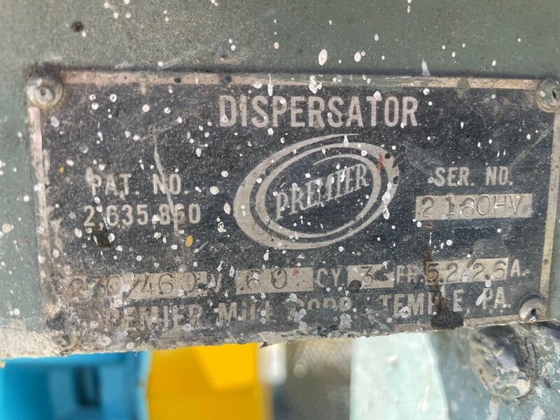 Premier #260HV, Stainless Steel disperser mixer, 2 HP, 208-230/460 V., 3450 RPM, explosion proof motor - Image 5