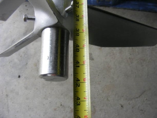 1.5 HP Lightnin #XLO-100D, Stainless Steel agitator mixer, 1725 RPM, 208-220/440 V., 2" diameter x 44" lght - Image 4