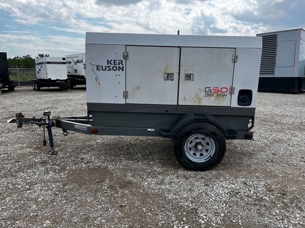 38 KW Wacker Neuson #G50, trailer mounted, sound attenuated enclosure, Tier 3, 11595 hours, 2015 - Image 1