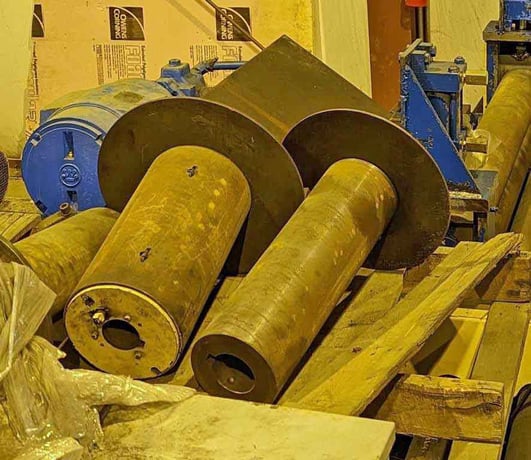 Ruesch, recoiler drums, 6" & 8" diameters (3 available) - Image 1