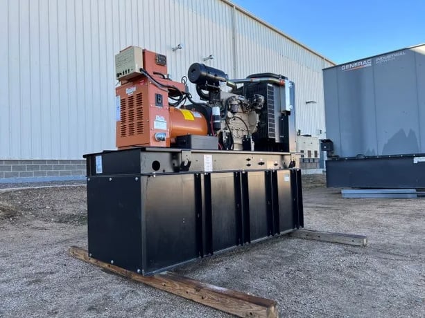 60 KW Generac #7900030100, diesel generator, open, 120/240 Volts, 859 hours, 2006, #89588 - Image 1