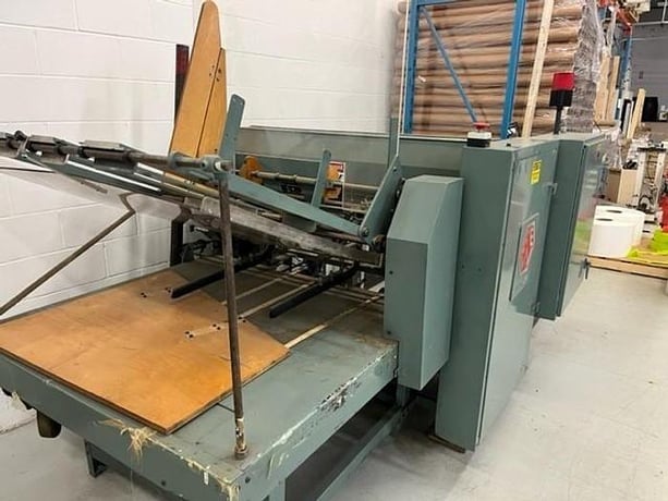 Elsner #36EZ, 36" automatic rewinder, 3 spindle turret rewind design, s/n #1093 - Image 1