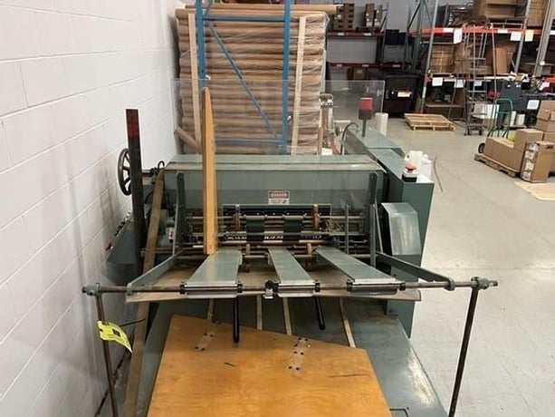 Elsner #36EZ, 36" automatic rewinder, 3 spindle turret rewind design, s/n #1093 - Image 4