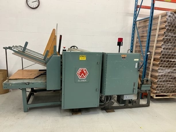Elsner #36EZ, 36" automatic rewinder, 3 spindle turret rewind design, s/n #1093 - Image 7
