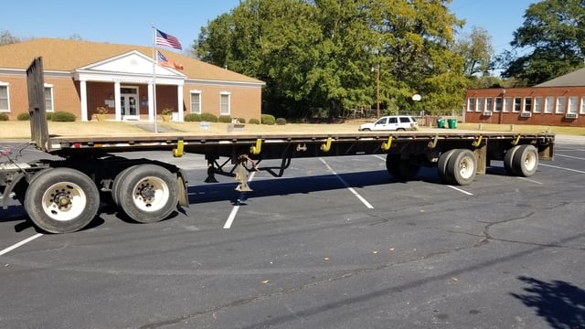 Trailmobile, 48' Flatbed Trailer, 1988 - Image 1