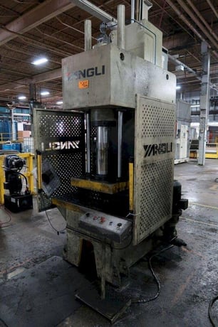 63 Ton, Yangli #YL41-63 63, hydraulic press, 19.6" stroke, 12.5"throat, 39.3" daylight, 2-post guided ram - Image 1