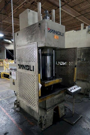 63 Ton, Yangli #YL41-63 63, hydraulic press, 19.6" stroke, 12.5"throat, 39.3" daylight, 2-post guided ram - Image 2