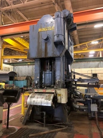 300 Ton, Minster #E2-300-72-42, straight side double crank press, 8" stroke, 29" Shut Height, 6" adj., 40-80 - Image 2