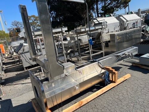 Bin lift elevator, Servolift #11169, Stainless Steel, explosion proof, 12' high, rotating base, 2019 - Image 7