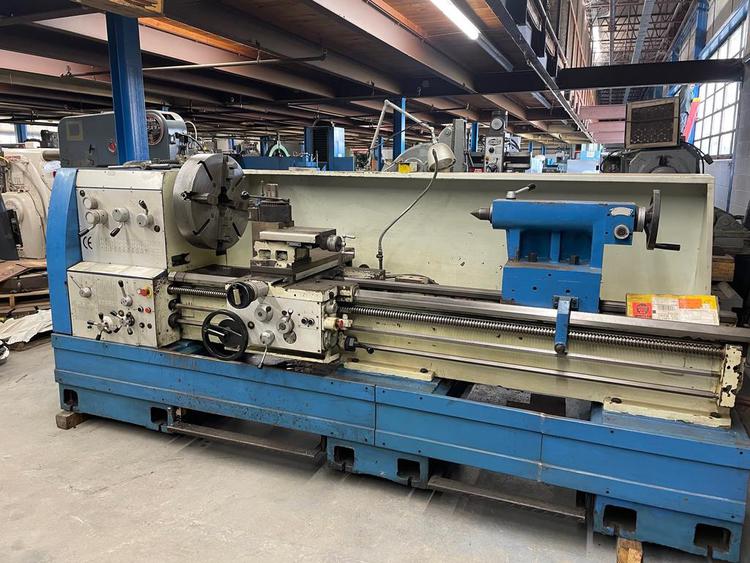 32" x 80" Knuth #Sinus-400/2000, engine lathe, 21" swing over cross slide, 4-jaw 21" chuck, inch/metric, 2007 - Image 1