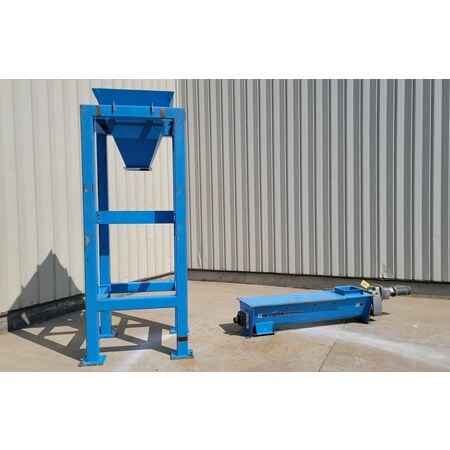9" diameter x 5' long, Orthman, Carbon Steel screw conveyor feeder, 208-230/460 V., 3-phase - Image 3