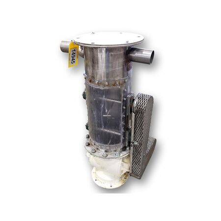 10" Semco, rotary air lock, dual shaft agitated hopper - Image 1