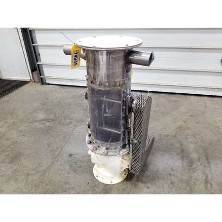 10" Semco, rotary air lock, dual shaft agitated hopper - Image 2