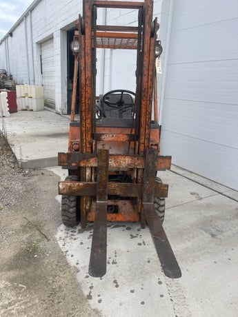 5500 lb. Toyoda #02-4FG14, LP forklift truck, 118" lift height, automatic transmission, #75679 - Image 1