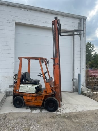5500 lb. Toyoda #02-4FG14, LP forklift truck, 118" lift height, automatic transmission, #75679 - Image 2