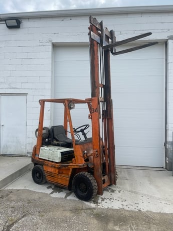 5500 lb. Toyoda #02-4FG14, LP forklift truck, 118" lift height, automatic transmission, #75679 - Image 3