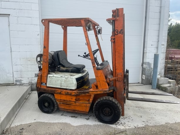 5500 lb. Toyoda #02-4FG14, LP forklift truck, 118" lift height, automatic transmission, #75679 - Image 6
