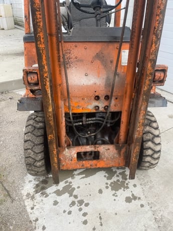 5500 lb. Toyoda #02-4FG14, LP forklift truck, 118" lift height, automatic transmission, #75679 - Image 9