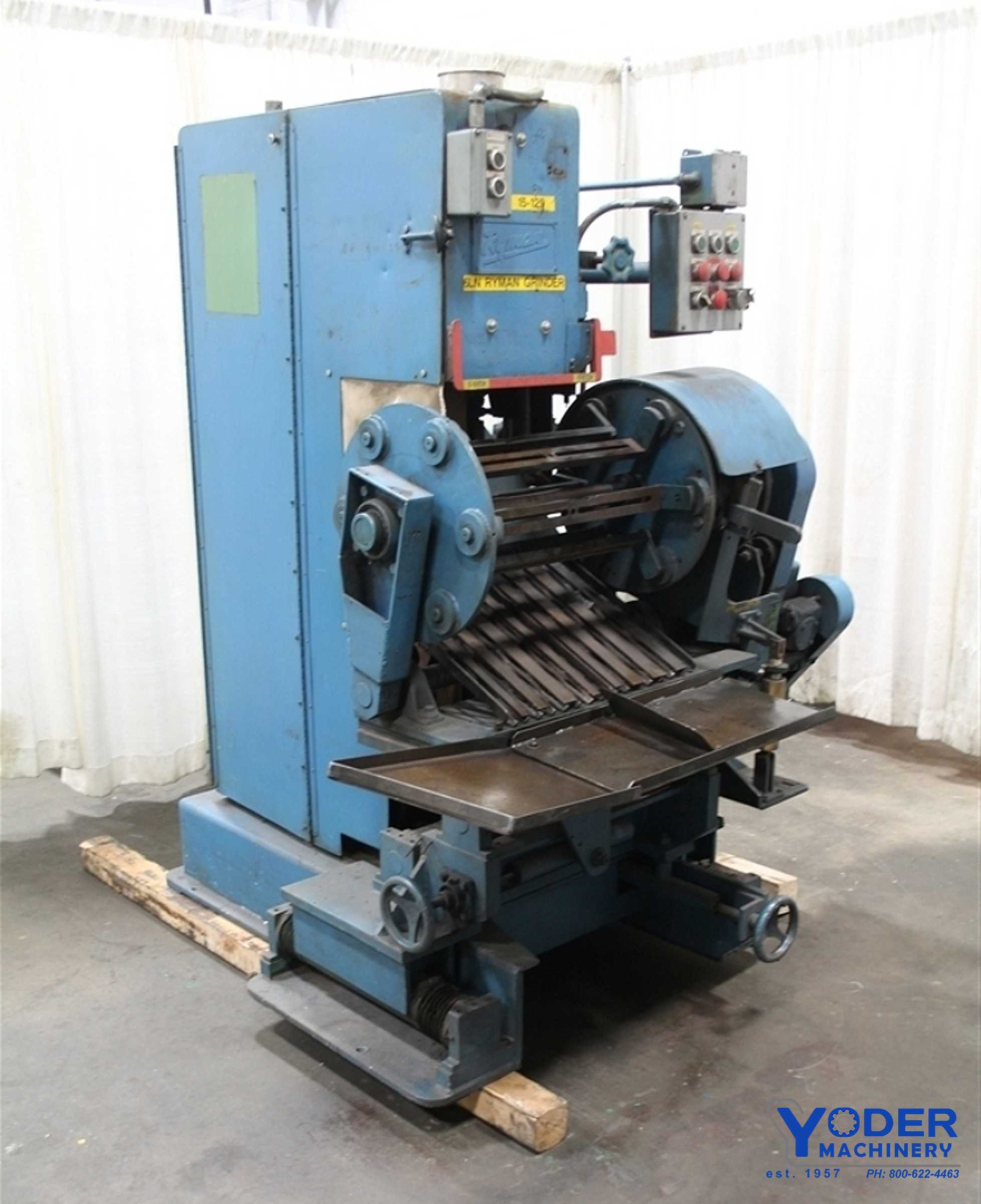 Ryman #609K, bet grinder, rotary feed carousel, discharge chute, 1981, #59322 - Image 1