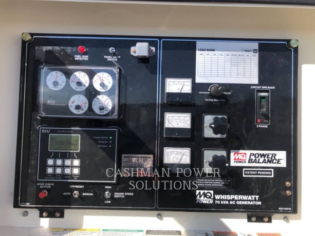 55 KW Multiquip #DCA70, mobile diesel generator set, 1800 RPM, 480 Volts, 9926 hours, 2018 - Image 5