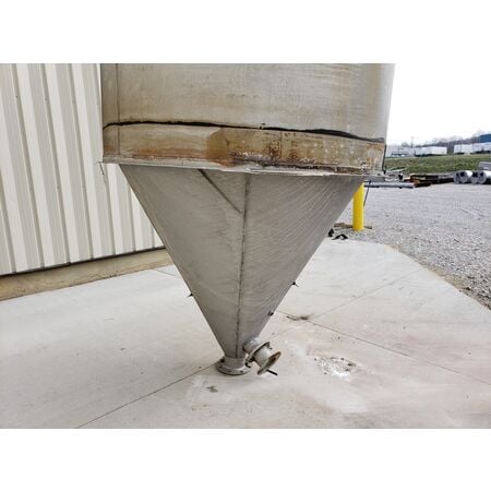 Brismet #T-6061-T6 ALUM, aluminum silo storage bin cone hopper, 350 cu.ft. - Image 3