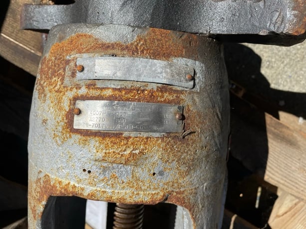 6" Rockwell Edwards steam stop angle valve, 900 lb. flange, CR13 stem - Image 2