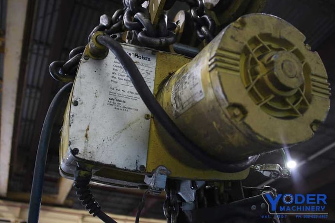 .5 Ton, Yale #KEL1/2-15LG30S1, chain hoist, 8' lift, manual trolley, chain box, #65764 - Image 4