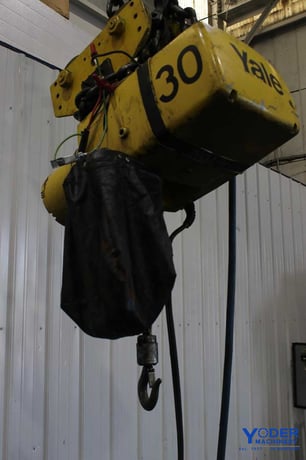 .5 Ton, Yale #KEL1/2-15LG30S1, chain hoist, 8' lift, manual trolley, chain box, #65764 - Image 8