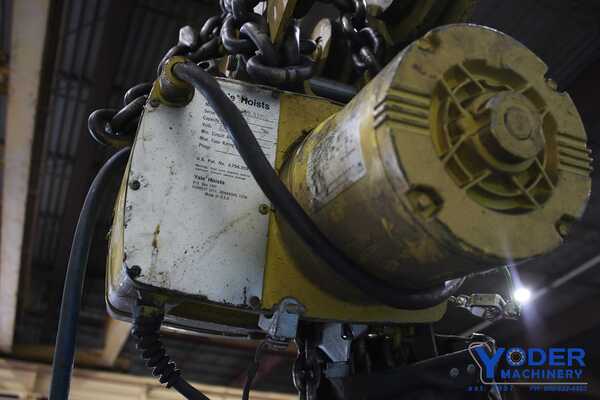 .5 Ton, Yale #KEL1/2-15LG30S1, chain hoist, 8' lift, manual trolley, chain box, #65764 - Image 10