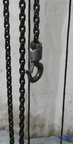 .5 Ton, Yale #CR505RMP Midget King, electric chain hoist, roller chain, pull rope Control, #57860 - Image 4