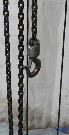 .5 Ton, Yale #CR505RMP Midget King, electric chain hoist, roller chain, pull rope Control, #57860 - Image 8