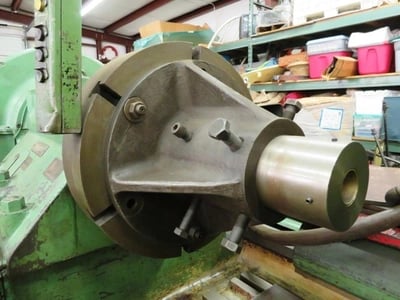Fitchburg, horizontal pinion hobber, 40" dia. x 106" length, 2 DP, tailstock, steady rests, under power - Image 3