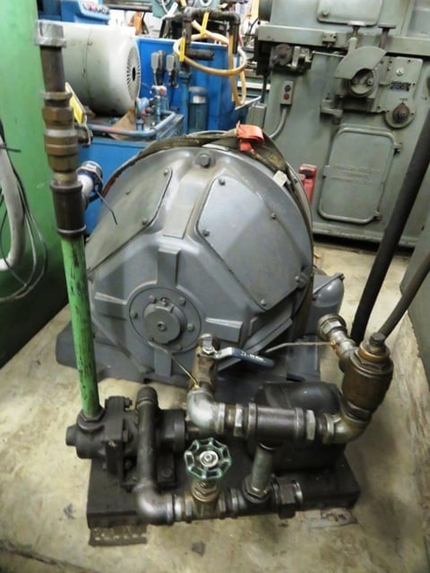 Fitchburg, horizontal pinion hobber, 40" dia. x 106" length, 2 DP, tailstock, steady rests, under power - Image 7