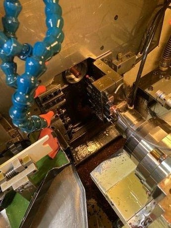 Tsugami #BA-26, CNC swiss lathe, Fanuc 32i-A, LNS Quickload Servo S3 short magazine barfeed, 2006 - Image 4