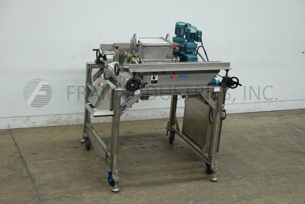 APV #0209/16/1, automatic rotary bar roller press, mounted on 4 leg base frame - Image 1