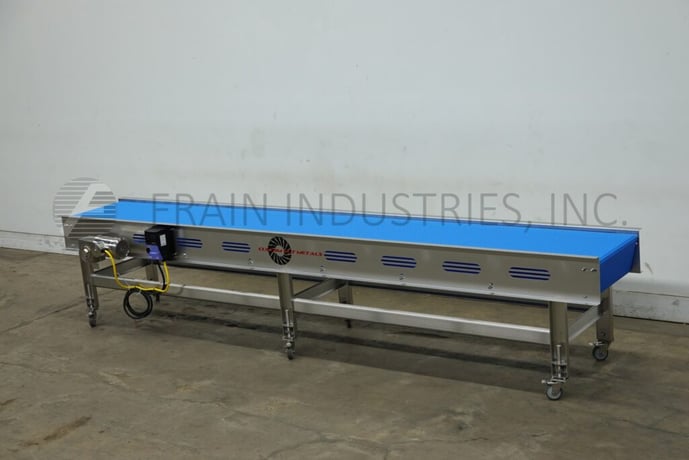 24" wide x 14.8' long, Custom Cut Metals Custom Cut Metal #CCMM013886, Stailess Steel table top conveyor - Image 5