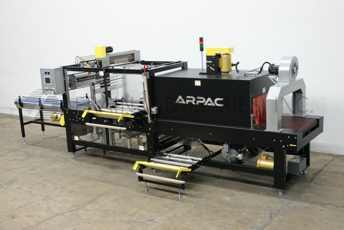 Arpac #45TW-28, inline, intermittent motion, bundler and integrated shrink tunnel, Allen-Bradley controller - Image 5