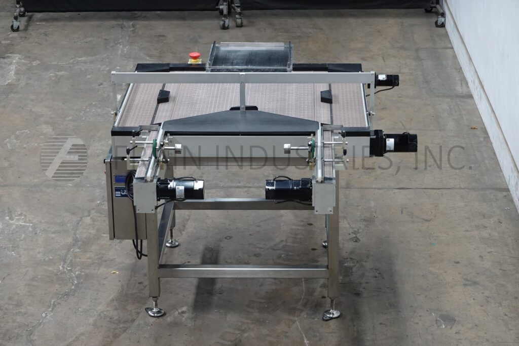 Dabrico #DFD50, Stainless Steel, table top belt unscrambleing acummulation conveyor, 16" L x 16" W platform - Image 4