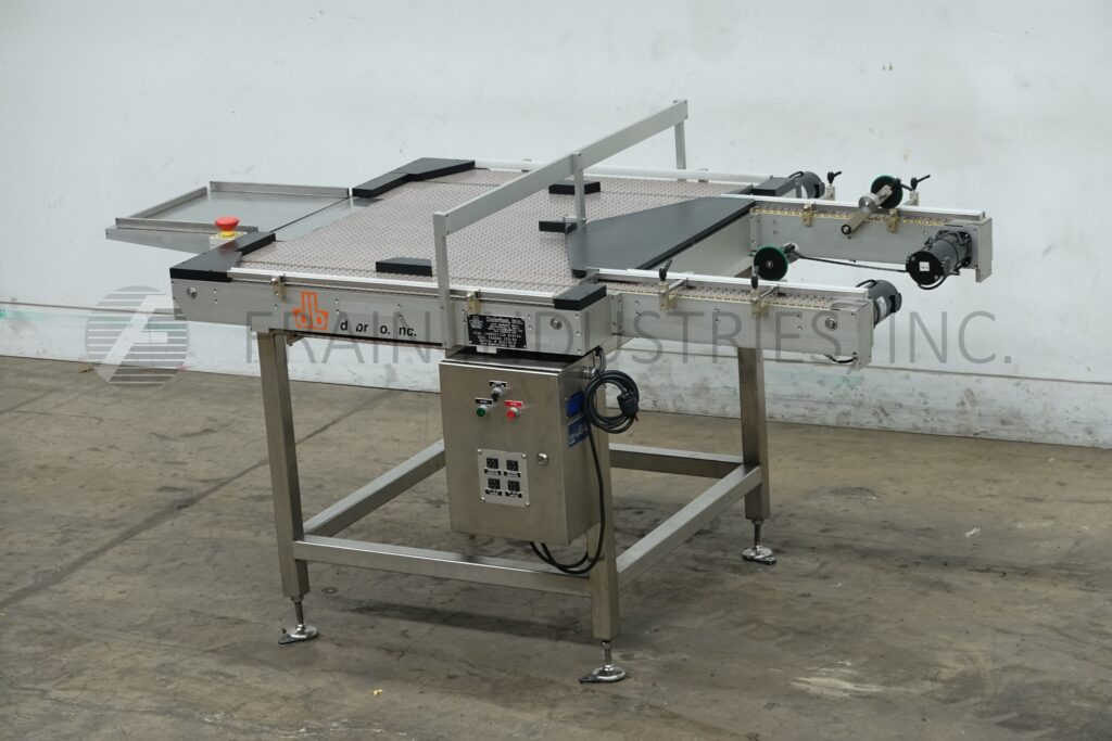 Dabrico #DFD50, Stainless Steel, table top belt unscrambleing acummulation conveyor, 16" L x 16" W platform - Image 5