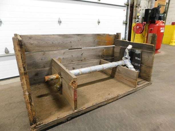 Glass Lined Agitator, 2-1/2" outside diameter, (3) 13" x 4" baffles, 72" long, 2" thick, new - Image 2