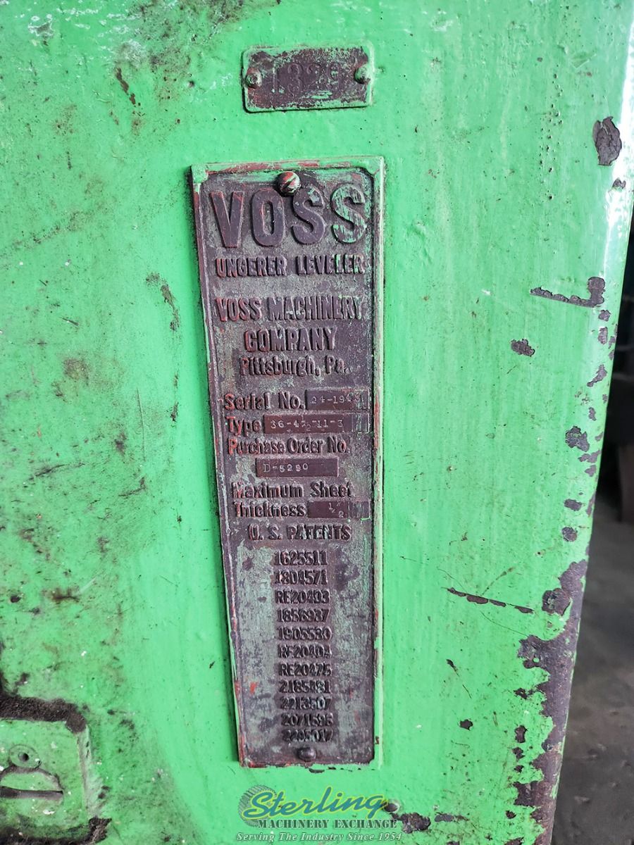 36" x .5" Herr Voss #36-4 1/2-11-3, precision leveler straightener, (11) 4.5" rolls, 25 HP, rebuilt 2007 - Image 7